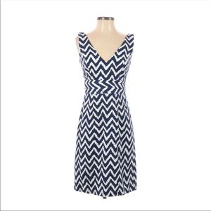 Milly Dress 4 - navy & white chevron
